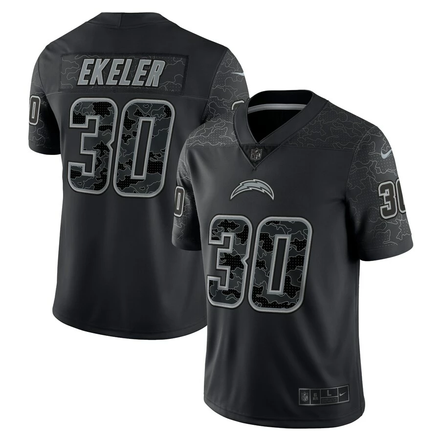 Men's Los Angeles Chargers Austin Ekeler Nike Black RFLCTV Limited Jersey 1 Men's Los Angeles Chargers Austin Ekeler Nike Black RFLCTV Limited Jersey