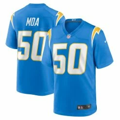 Men's Los Angeles Chargers David Moa Nike Powder Blue Home Game Player Jersey