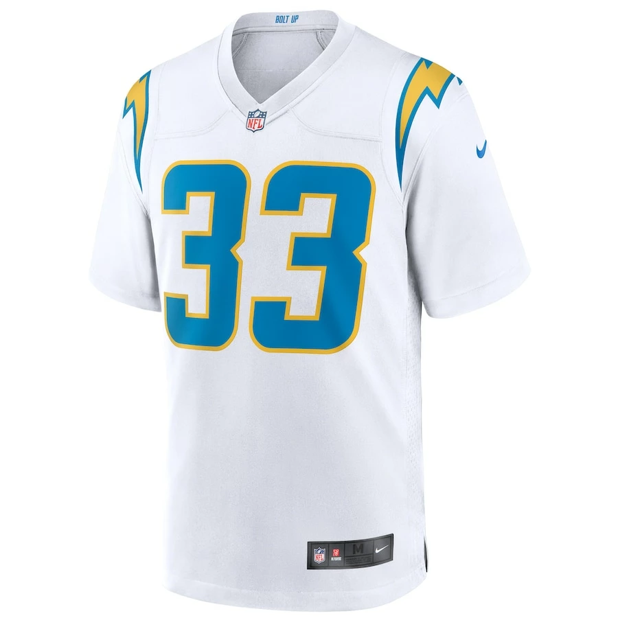 Men's Los Angeles Chargers Derwin James Nike White Game Jersey 3 Men's Los Angeles Chargers Derwin James Nike White Game Jersey - Image 3