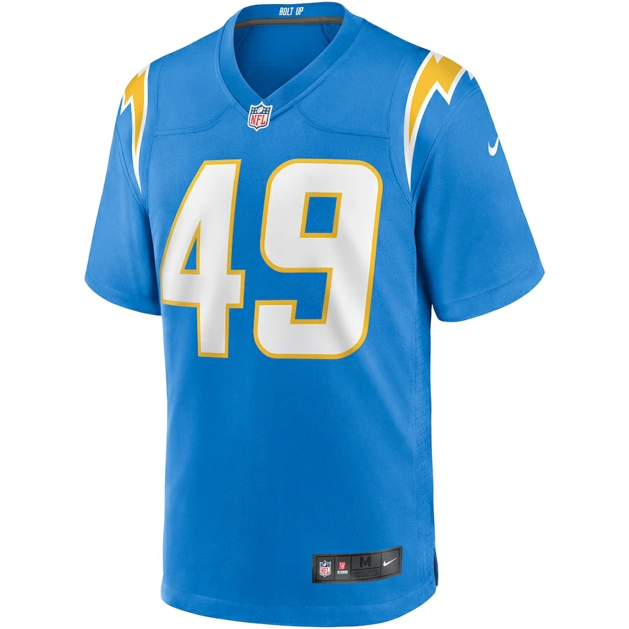 Men's Los Angeles Chargers Drue Tranquill Nike Powder Blue Game Jersey 3 Men's Los Angeles Chargers Drue Tranquill Nike Powder Blue Game Jersey – Bild 3