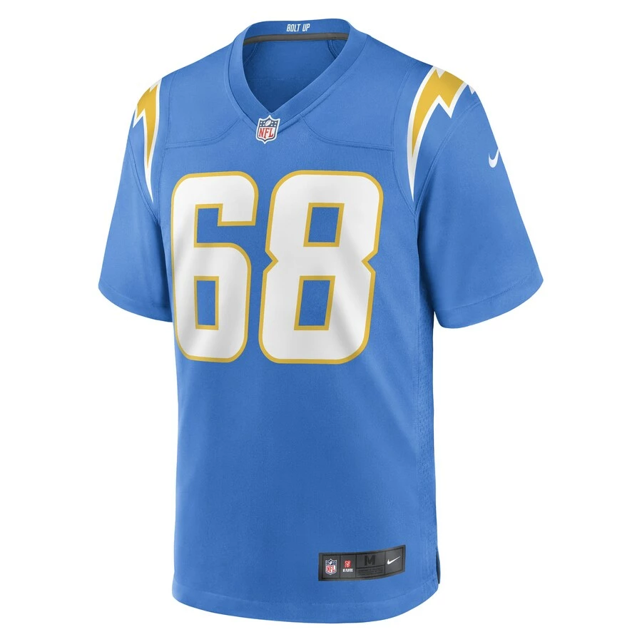 Men's Los Angeles Chargers Jamaree Salyer Nike Powder Blue Game Player Jersey 3 Men's Los Angeles Chargers Jamaree Salyer Nike Powder Blue Game Player Jersey - Image 3