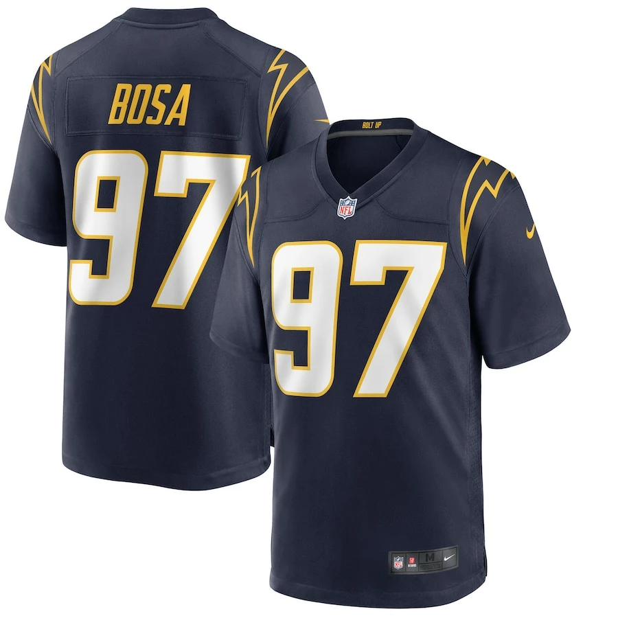 Men's Los Angeles Chargers Joey Bosa Nike Navy Alternate Game Jersey 2 Men's Los Angeles Chargers Joey Bosa Nike Navy Alternate Game Jersey - Image 2