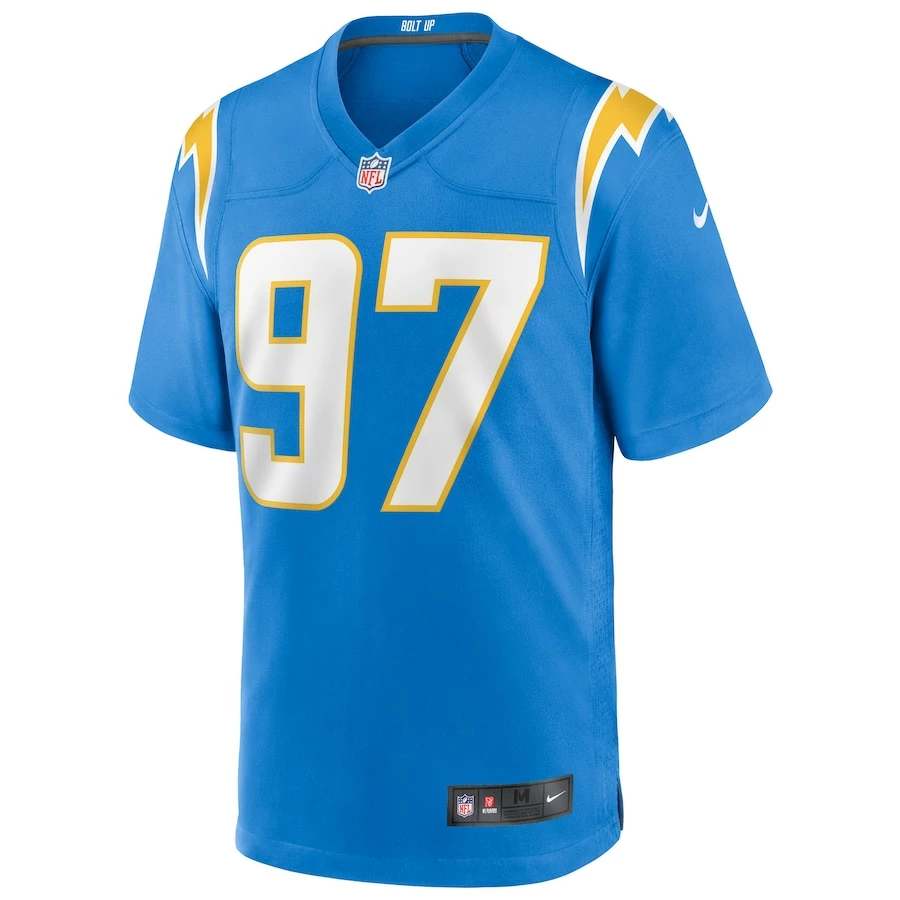Men's Los Angeles Chargers Joey Bosa Nike Powder Blue Game Player Jersey 3 Men's Los Angeles Chargers Joey Bosa Nike Powder Blue Game Player Jersey - Image 3