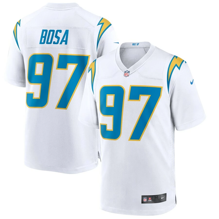 Men's Los Angeles Chargers Joey Bosa Nike White Game Jersey 1 Men's Los Angeles Chargers Joey Bosa Nike White Game Jersey