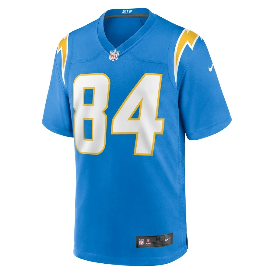 Men's Los Angeles Chargers John Hightower Nike Powder Blue Home Game Player Jersey 3 Men's Los Angeles Chargers John Hightower Nike Powder Blue Home Game Player Jersey - Image 3