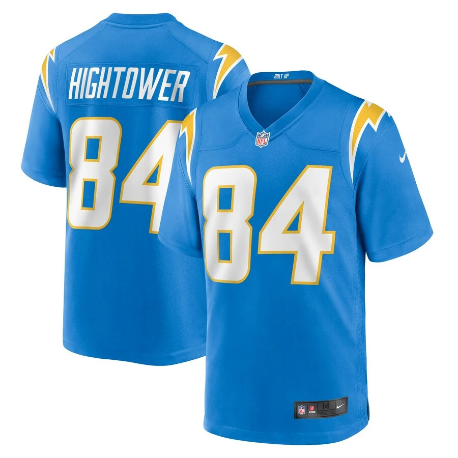 Men's Los Angeles Chargers John Hightower Nike Powder Blue Home Game Player Jersey 1 Men's Los Angeles Chargers John Hightower Nike Powder Blue Home Game Player Jersey