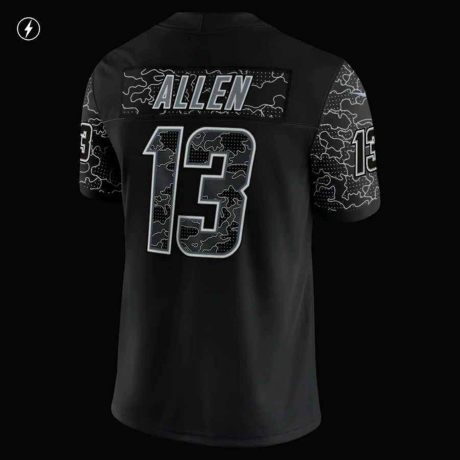 Men's Los Angeles Chargers Keenan Allen Nike Black RFLCTV Limited Jersey 7 Men's Los Angeles Chargers Keenan Allen Nike Black RFLCTV Limited Jersey - Image 7