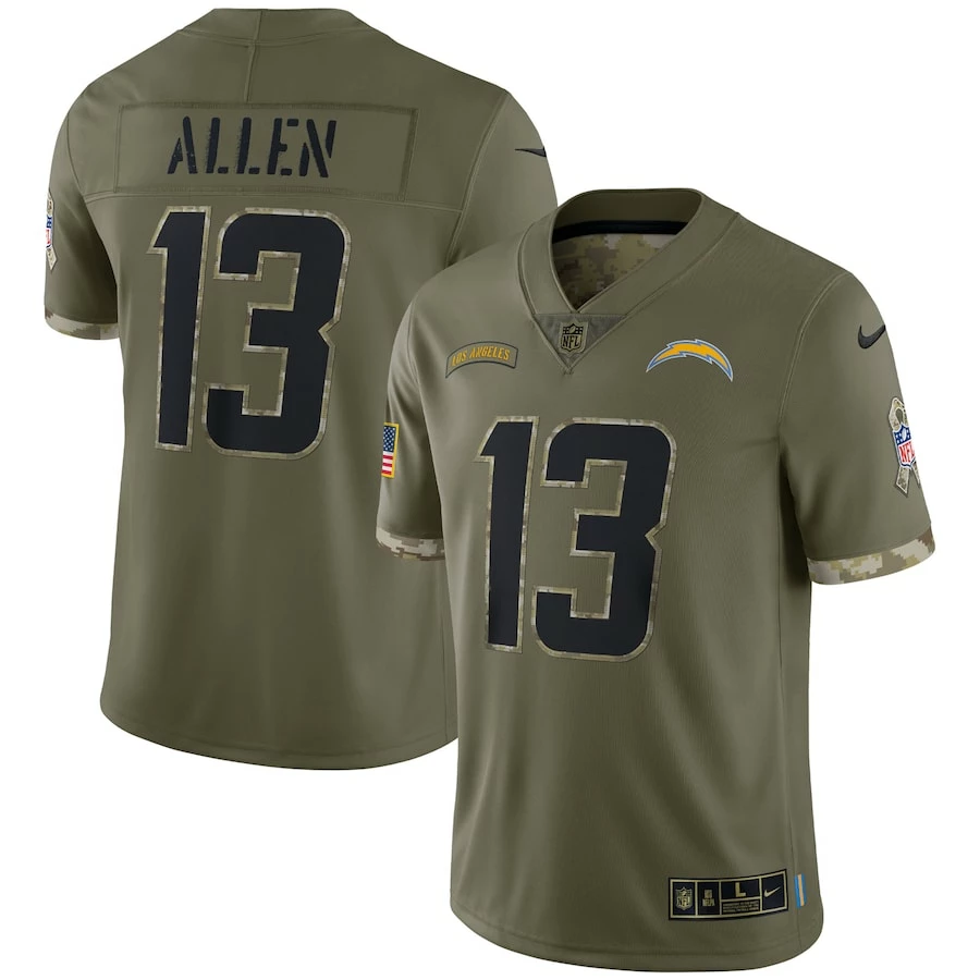 Men's Los Angeles Chargers Nike Olive 2022 Salute To Service Limited Jersey 2 Men's Los Angeles Chargers Nike Olive 2022 Salute To Service Limited Jersey – Bild 2