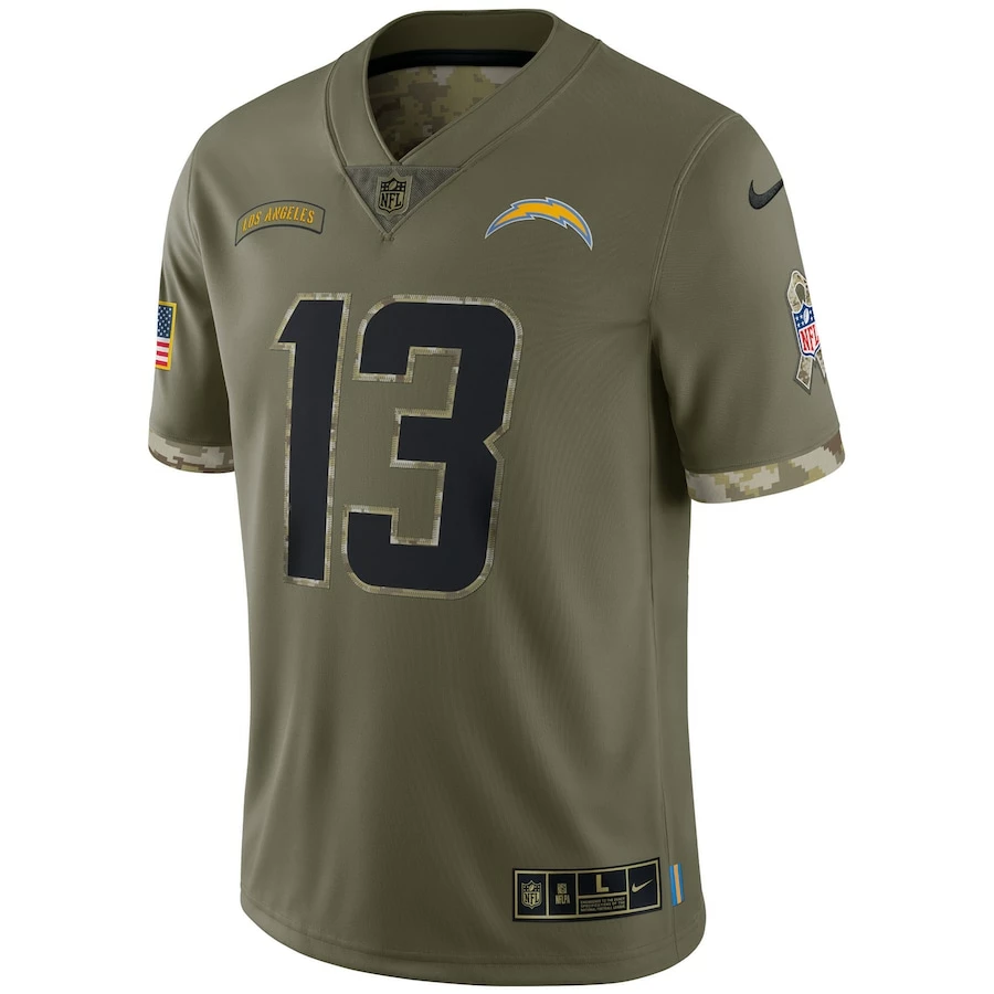 Men's Los Angeles Chargers Nike Olive 2022 Salute To Service Limited Jersey 3 Men's Los Angeles Chargers Nike Olive 2022 Salute To Service Limited Jersey – Bild 3