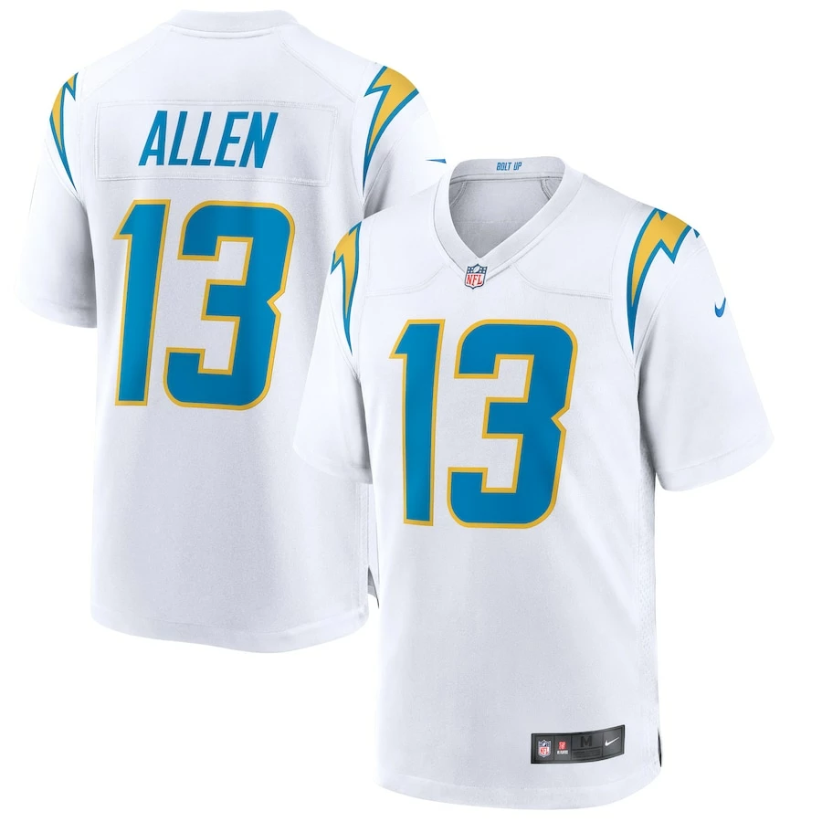Men's Los Angeles Chargers Keenan Allen Nike White Game Jersey 2 Men's Los Angeles Chargers Keenan Allen Nike White Game Jersey - Image 2