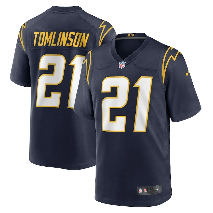 Men's Los Angeles Chargers LaDainian Tomlinson Nike Navy Retired Player Jersey 2 Men's Los Angeles Chargers LaDainian Tomlinson Nike Navy Retired Player Jersey - Image 2