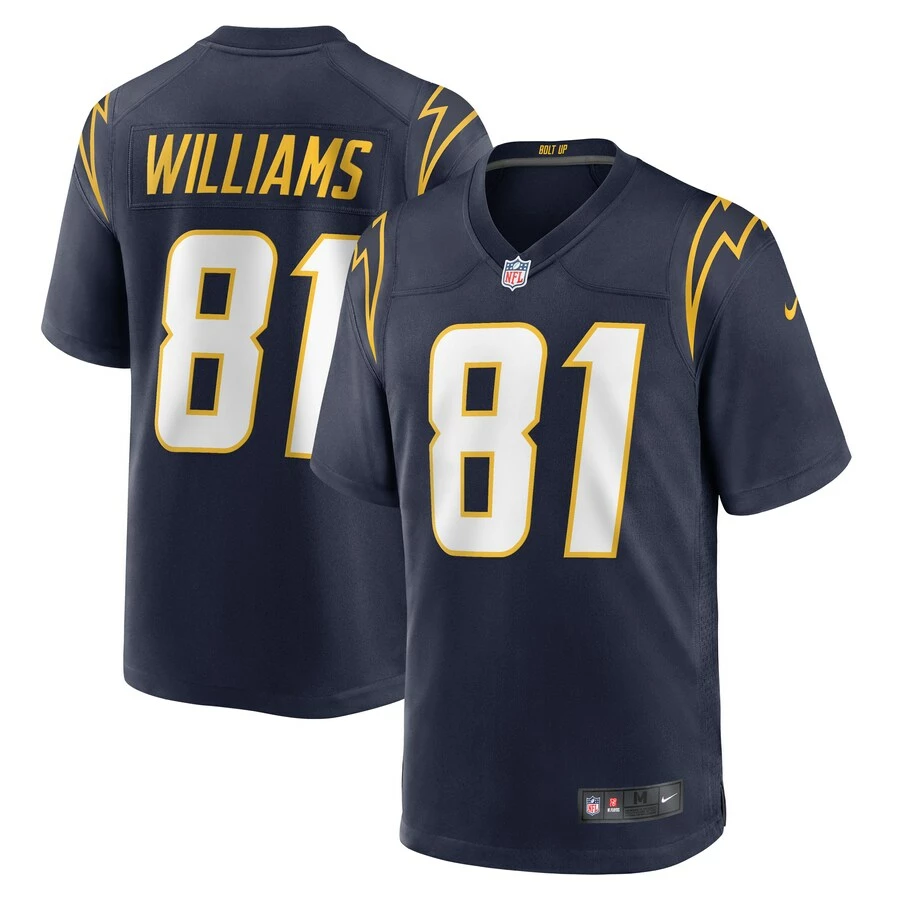 Men's Los Angeles Chargers Mike Williams Nike Navy Alternate Team Game Jersey 1 Men's Los Angeles Chargers Mike Williams Nike Navy Alternate Team Game Jersey