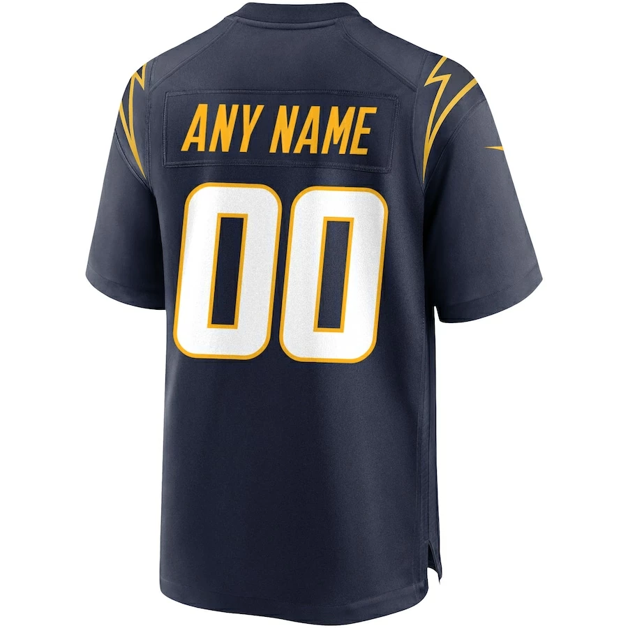 Men's Los Angeles Chargers Nike Navy Alternate Custom Game Jersey 4 Men's Los Angeles Chargers Nike Navy Alternate Custom Game Jersey - Image 4