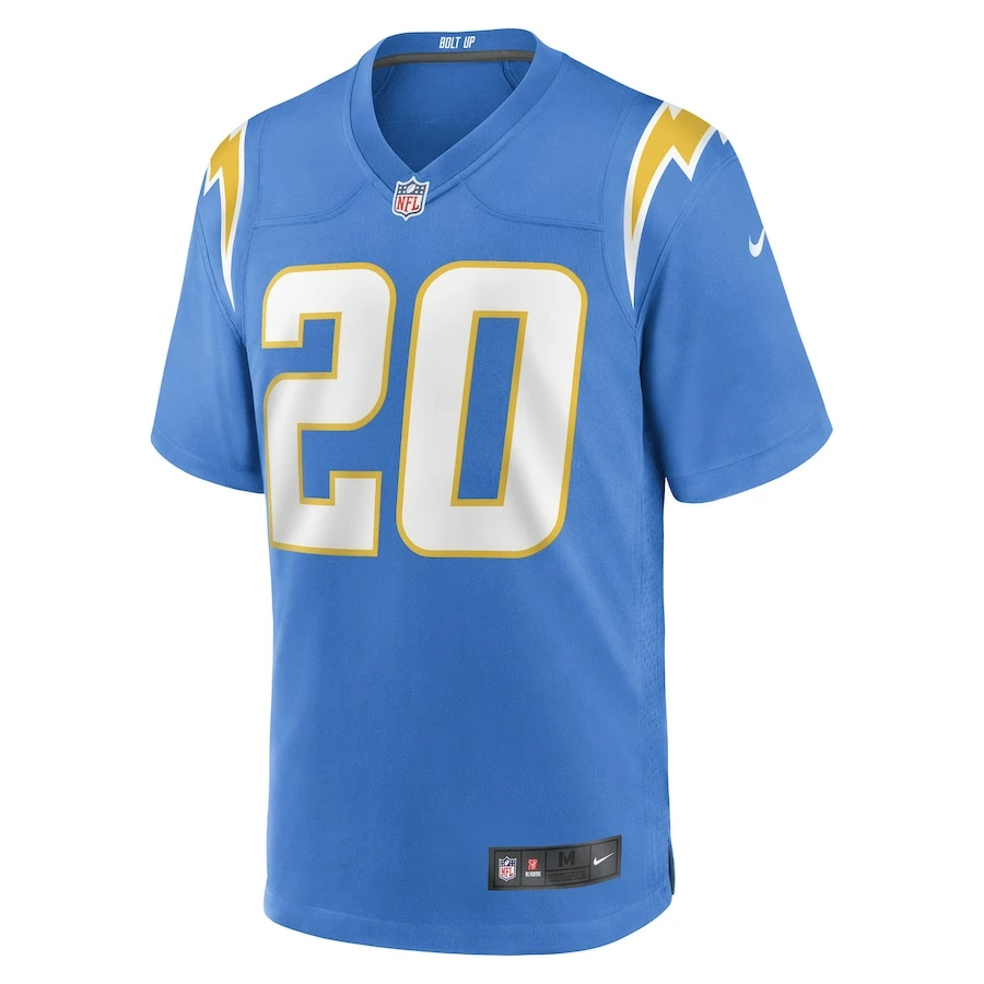 Men's Los Angeles Chargers Sony Michel Nike Powder Blue Game Player Jersey 3 Men's Los Angeles Chargers Sony Michel Nike Powder Blue Game Player Jersey - Image 3