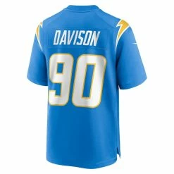 Men's Los Angeles Chargers Tyeler Davison Nike Powder Blue Home Game Player Jersey -Nike Sales mens nike tyeler davison powder blue los angeles chargers home game player jersey pi5285000 altimages ff 5285895 6724a387f8def466932balt3 full