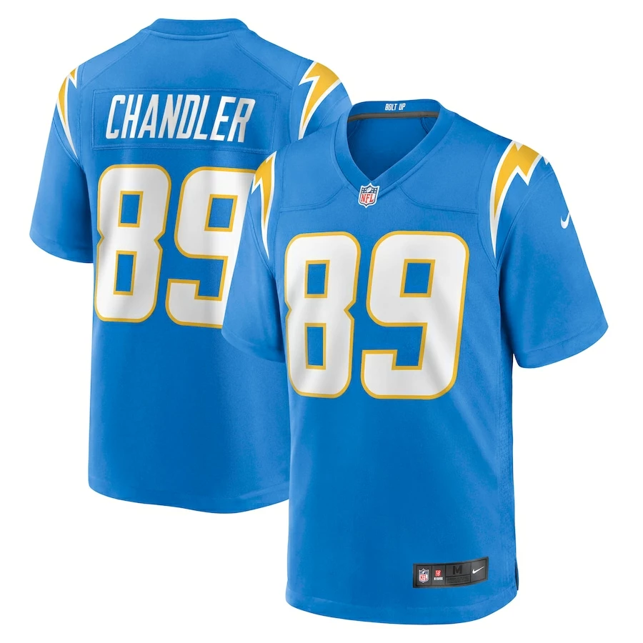 Men's Los Angeles Chargers Wes Chandler Nike Powder Blue Retired Player Jersey 2 Men's Los Angeles Chargers Wes Chandler Nike Powder Blue Retired Player Jersey - Image 2