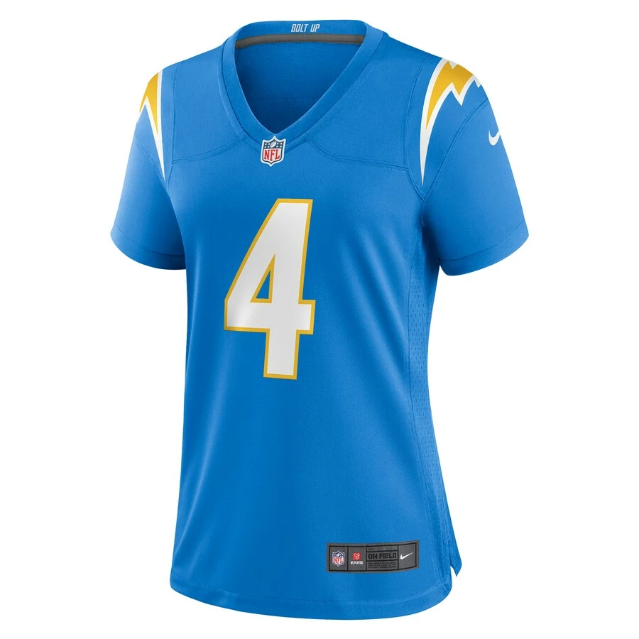 Women's Los Angeles Chargers Chase Daniel Nike Powder Blue Game Jersey 3 Women's Los Angeles Chargers Chase Daniel Nike Powder Blue Game Jersey - Image 3