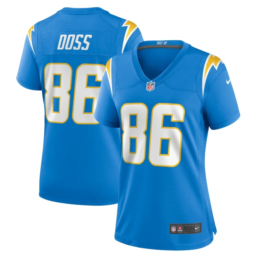 Women's Los Angeles Chargers Keelan Doss Nike Powder Blue Home Game Player Jersey 2 Women's Los Angeles Chargers Keelan Doss Nike Powder Blue Home Game Player Jersey - Image 2