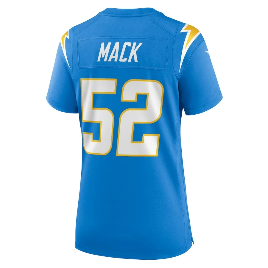 Women's Los Angeles Chargers Khalil Mack Nike Powder Blue Game Jersey 4 Women's Los Angeles Chargers Khalil Mack Nike Powder Blue Game Jersey - Image 4