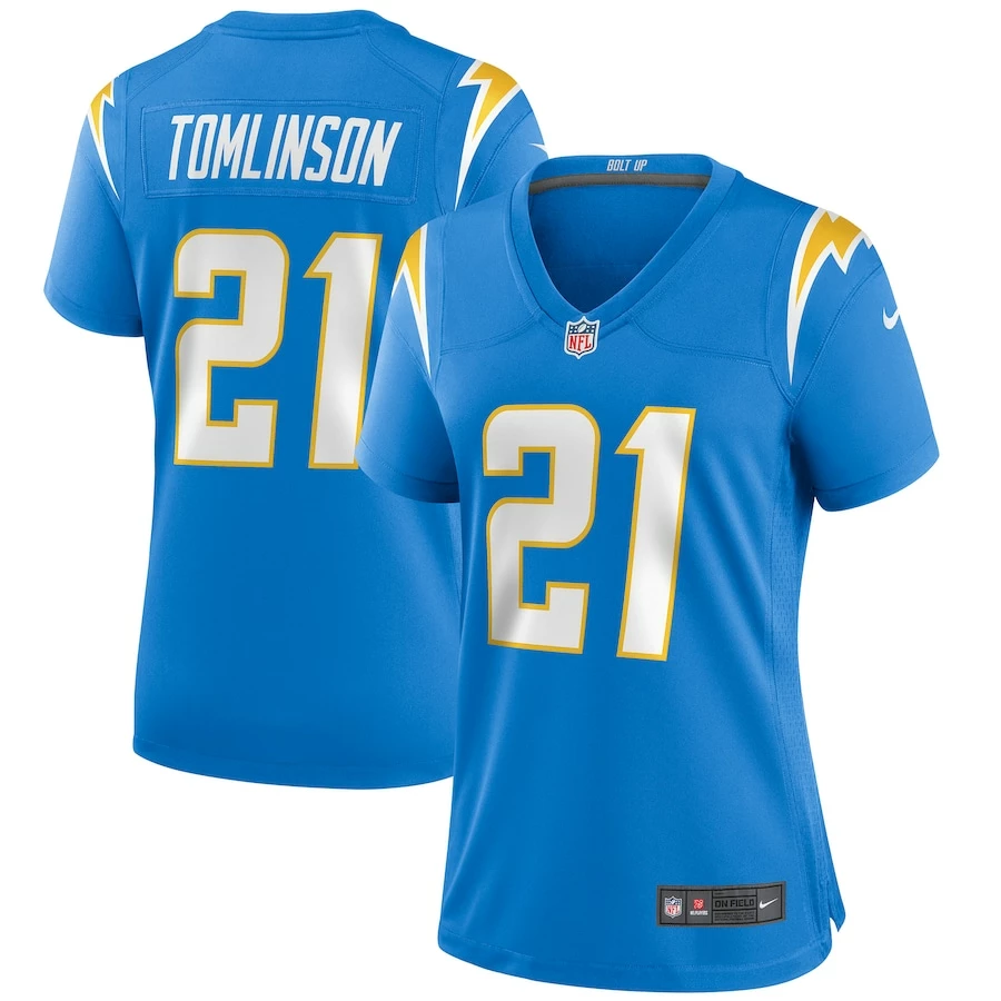 Women's Los Angeles Chargers LaDainian Tomlinson Nike Powder Blue Game Retired Player Jersey 2 Women's Los Angeles Chargers LaDainian Tomlinson Nike Powder Blue Game Retired Player Jersey – Bild 2