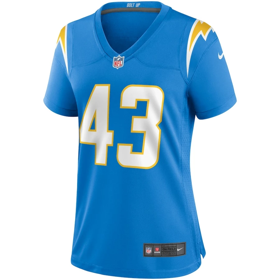 Women's Los Angeles Chargers Michael Davis Nike Powder Blue Game Jersey 3 Women's Los Angeles Chargers Michael Davis Nike Powder Blue Game Jersey - Image 3