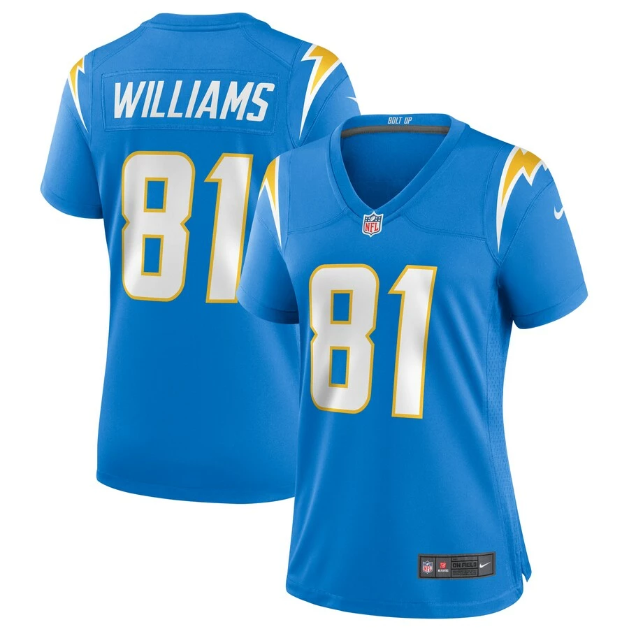 Women's Los Angeles Chargers Mike Williams Nike Powder Blue Game Jersey 1 Women's Los Angeles Chargers Mike Williams Nike Powder Blue Game Jersey