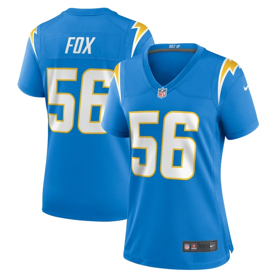 Women's Los Angeles Chargers Morgan Fox Nike Powder Blue Player Game Jersey 2 Women's Los Angeles Chargers Morgan Fox Nike Powder Blue Player Game Jersey - Image 2