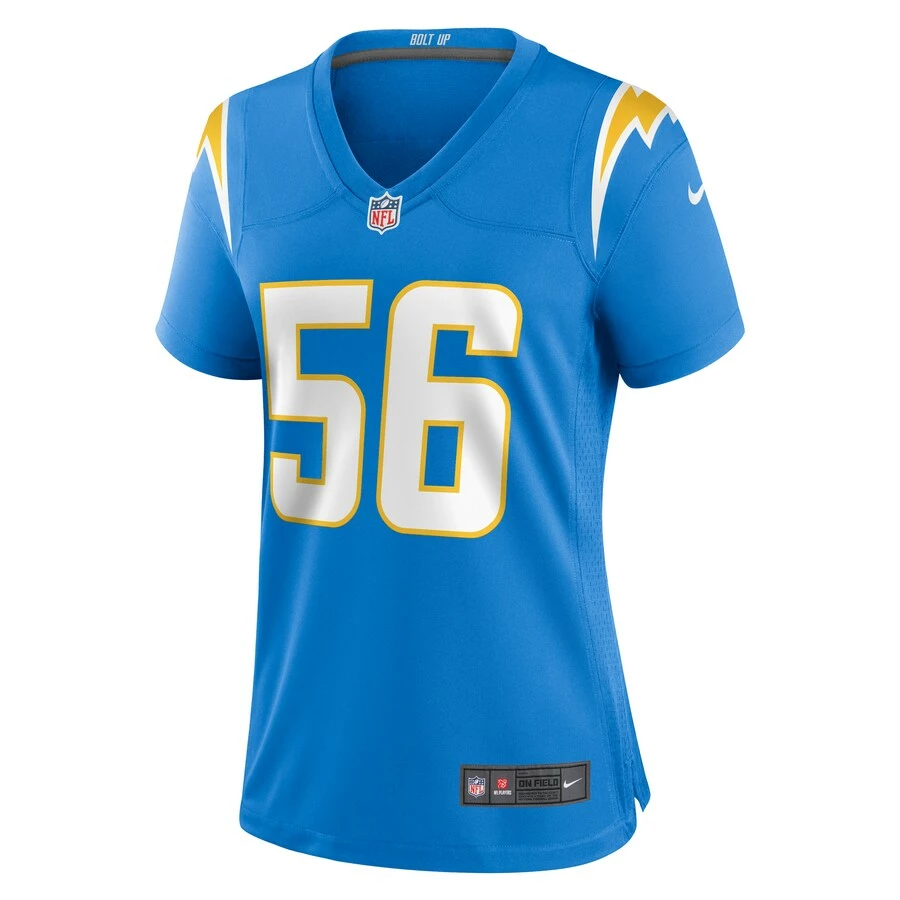Women's Los Angeles Chargers Morgan Fox Nike Powder Blue Player Game Jersey 3 Women's Los Angeles Chargers Morgan Fox Nike Powder Blue Player Game Jersey - Image 3