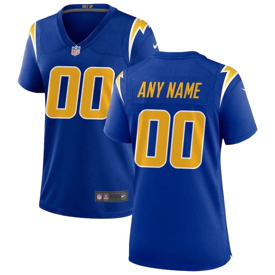 Women's Los Angeles Chargers Nike Royal Alternate Custom Game Jersey 2 Women's Los Angeles Chargers Nike Royal Alternate Custom Game Jersey - Image 2