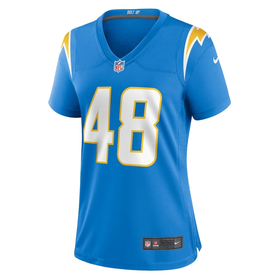 Women's Los Angeles Chargers Stone Smartt Nike Powder Blue Game Player Jersey 3 Women's Los Angeles Chargers Stone Smartt Nike Powder Blue Game Player Jersey - Image 3