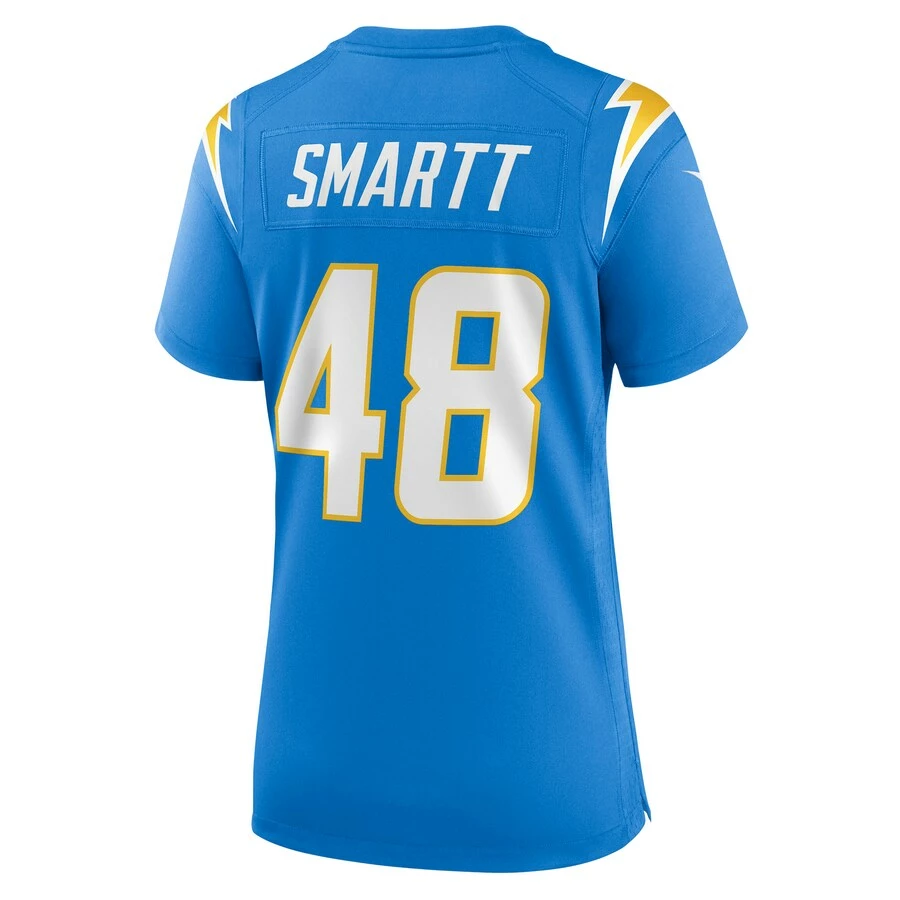 Women's Los Angeles Chargers Stone Smartt Nike Powder Blue Game Player Jersey 4 Women's Los Angeles Chargers Stone Smartt Nike Powder Blue Game Player Jersey - Image 4