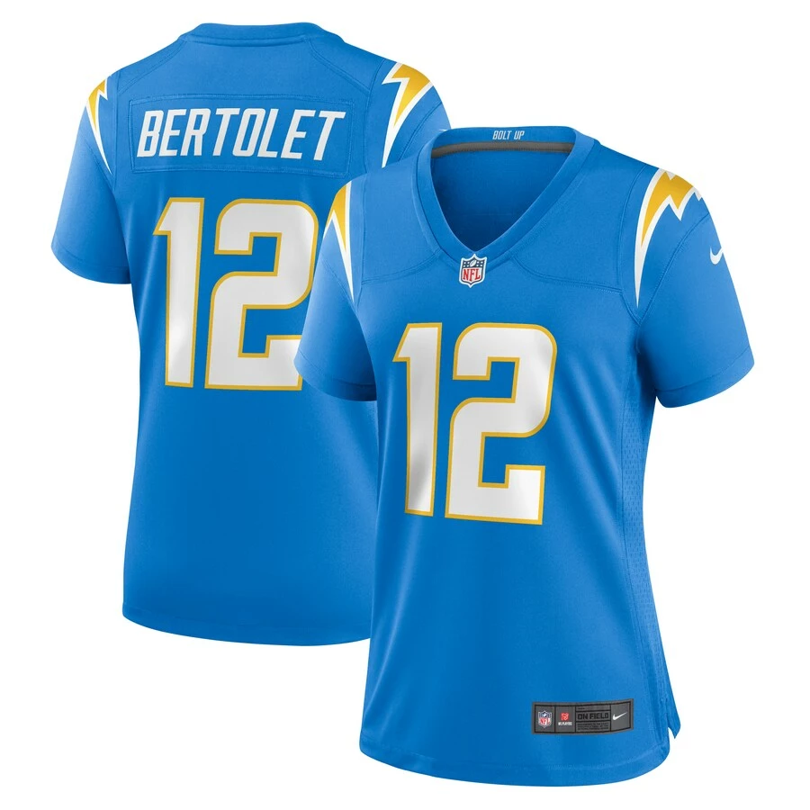 Women's Los Angeles Chargers Taylor Bertolet Nike Powder Blue Home Game Player Jersey 1 Women's Los Angeles Chargers Taylor Bertolet Nike Powder Blue Home Game Player Jersey