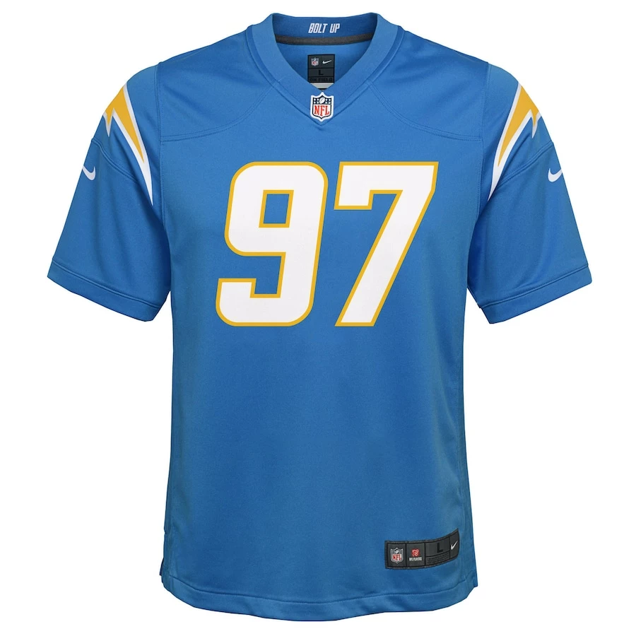 Youth Los Angeles Chargers Joey Bosa Nike Powder Blue Game Jersey 3 Youth Los Angeles Chargers Joey Bosa Nike Powder Blue Game Jersey - Image 3