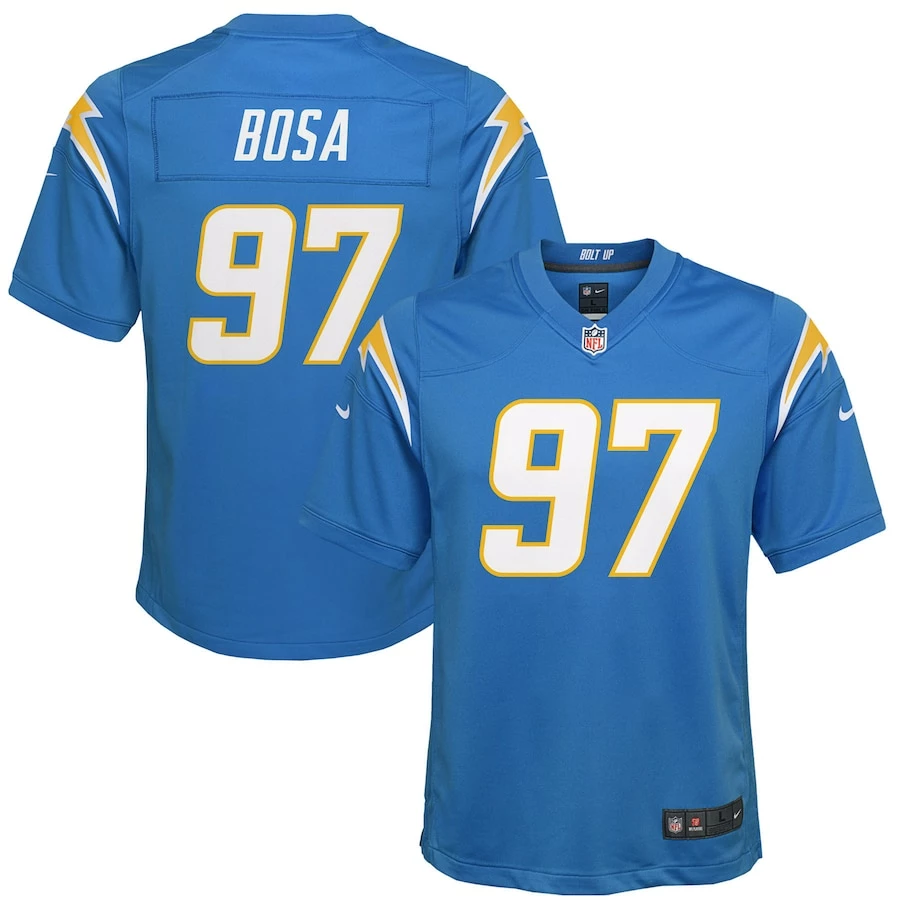 Youth Los Angeles Chargers Joey Bosa Nike Powder Blue Game Jersey 1 Youth Los Angeles Chargers Joey Bosa Nike Powder Blue Game Jersey