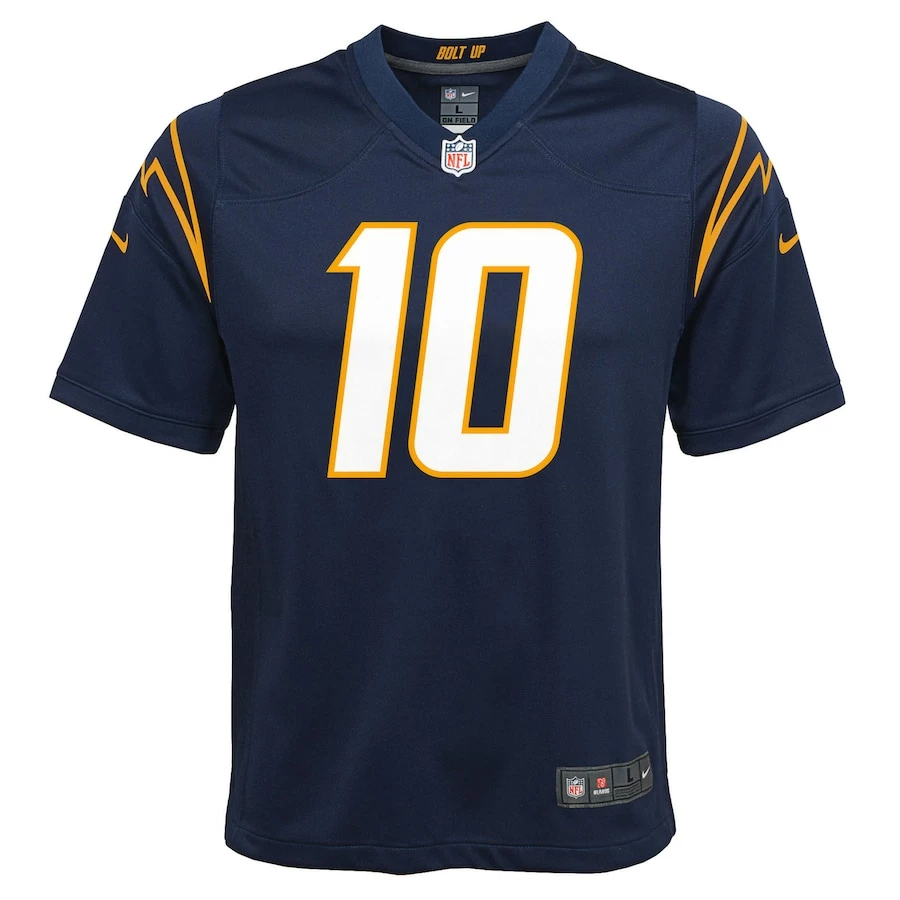 Youth Los Angeles Chargers Justin Herbert Nike Navy Team Game Alternate Jersey 3 Youth Los Angeles Chargers Justin Herbert Nike Navy Team Game Alternate Jersey - Image 3