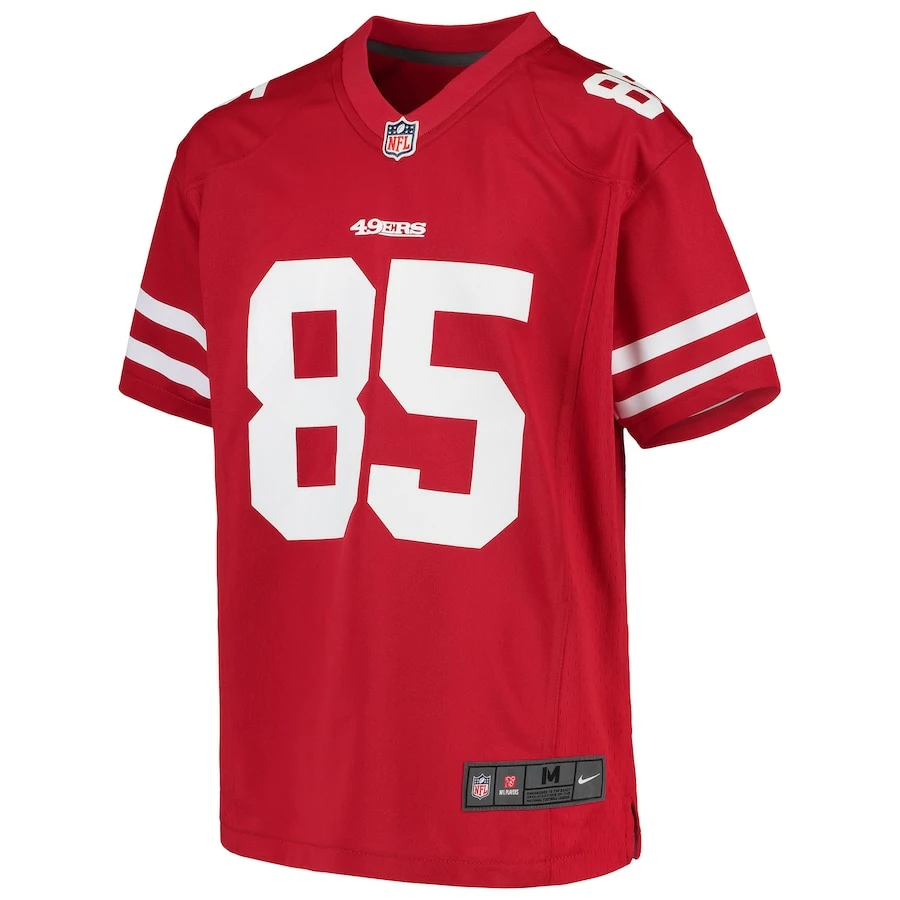 George Kittle San Francisco 49ers Nike Youth Player Game Jersey - Scarlet 3 George Kittle San Francisco 49ers Nike Youth Player Game Jersey - Scarlet - Image 3