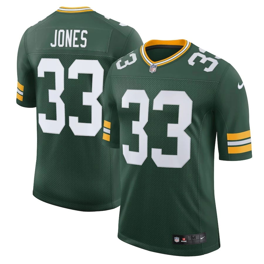 Men's Green Bay Packers Aaron Jones Nike Green Limited Jersey 2 Men's Green Bay Packers Aaron Jones Nike Green Limited Jersey - Image 2