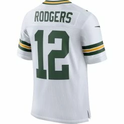 Men's Green Bay Packers Aaron Rodgers Nike White Classic Elite Player Jersey 7 Men's Green Bay Packers Aaron Rodgers Nike White Classic Elite Player Jersey -Nike Sales mens nike aaron rodgers white green bay packers classic elite player jersey pi2777000 altimages ff 2777660alt3 full
