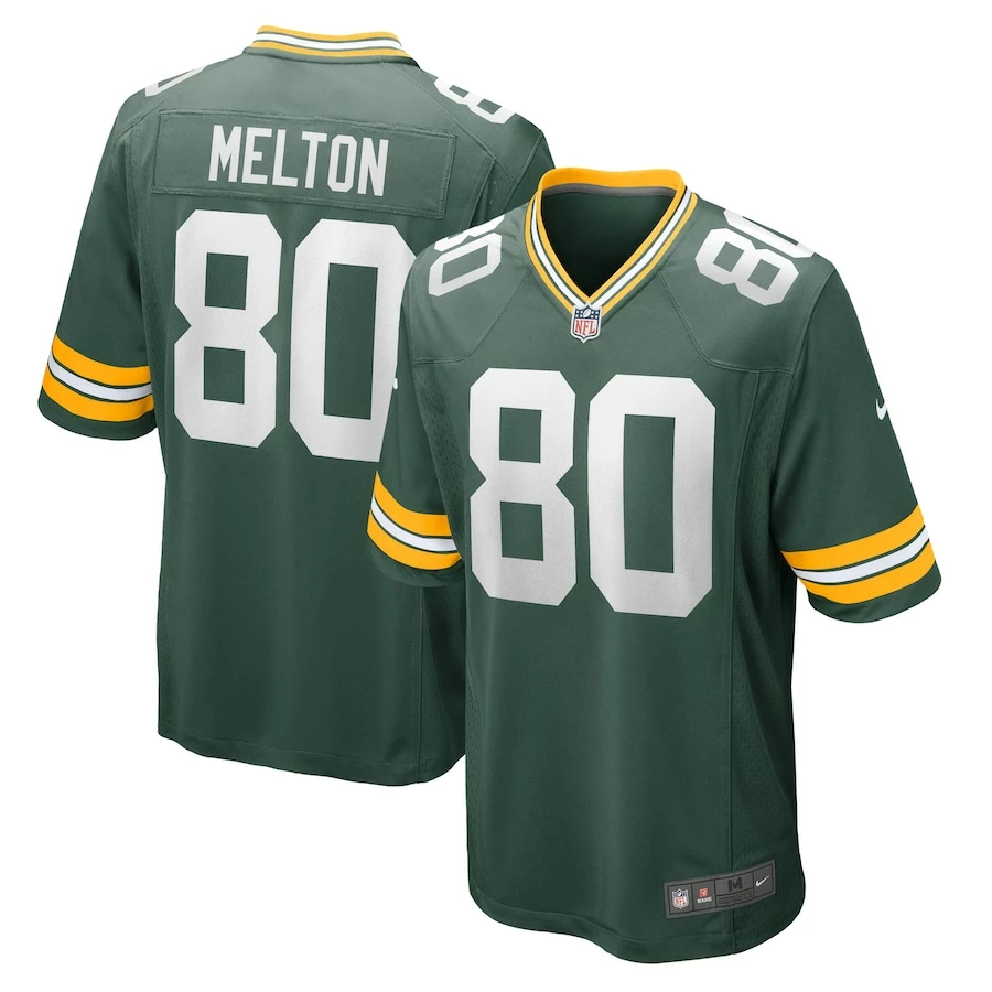 Men's Green Bay Packers Bo Melton Nike Green Home Game Player Jersey 1 Men's Green Bay Packers Bo Melton Nike Green Home Game Player Jersey
