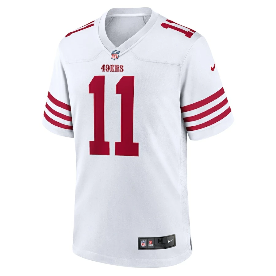Men's San Francisco 49ers Brandon Aiyuk Nike White Player Game Jersey 3 Men's San Francisco 49ers Brandon Aiyuk Nike White Player Game Jersey - Image 3