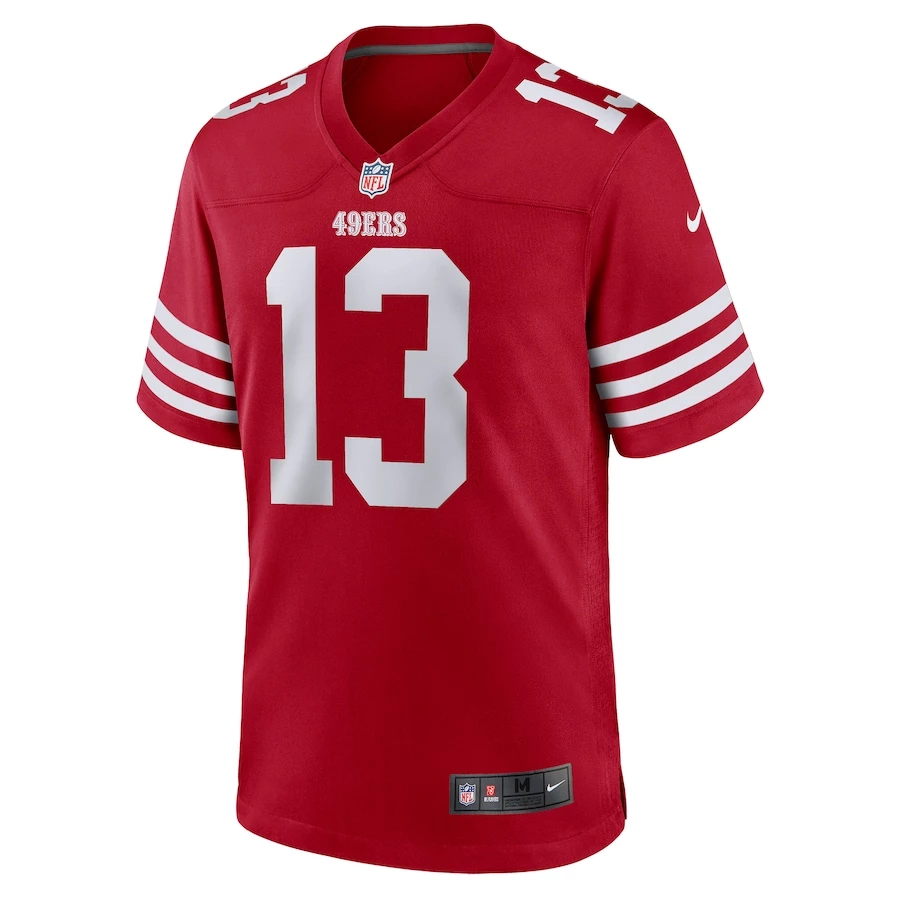 Men's San Francisco 49ers Brock Purdy Nike Scarlet Game Player Jersey 3 Men's San Francisco 49ers Brock Purdy Nike Scarlet Game Player Jersey - Image 3