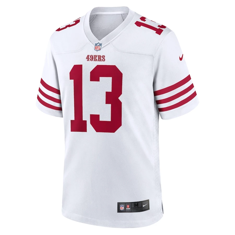 Men's San Francisco 49ers Brock Purdy Nike White Game Player Jersey 3 Men's San Francisco 49ers Brock Purdy Nike White Game Player Jersey - Image 3
