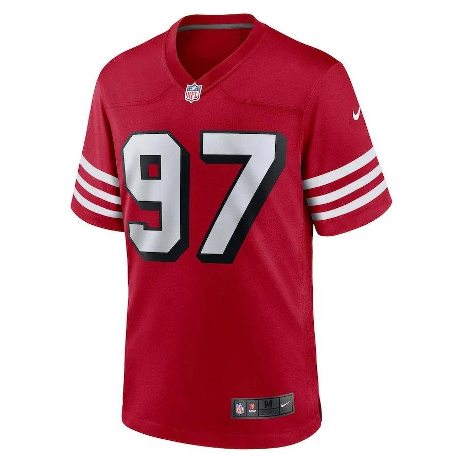Men's San Francisco 49ers Bryant Young Nike Scarlet Retired Alternate Game Jersey 3 Men's San Francisco 49ers Bryant Young Nike Scarlet Retired Alternate Game Jersey - Image 3