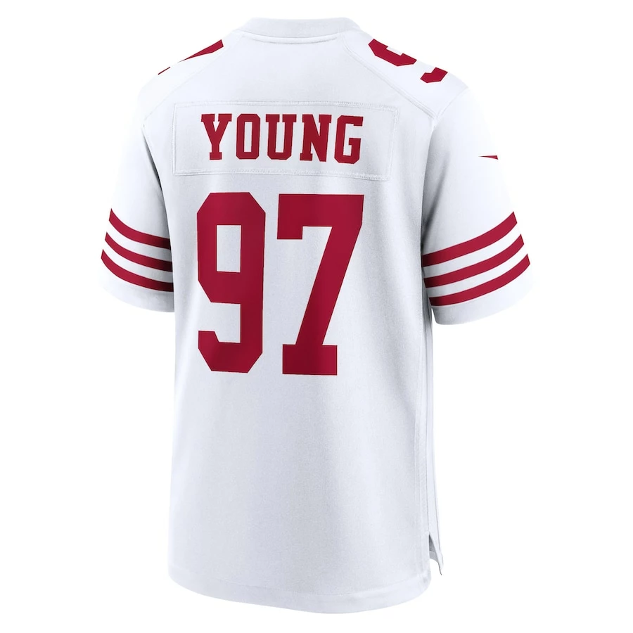Men's San Francisco 49ers Bryant Young Nike White Retired Player Game Jersey 4 Men's San Francisco 49ers Bryant Young Nike White Retired Player Game Jersey - Image 4