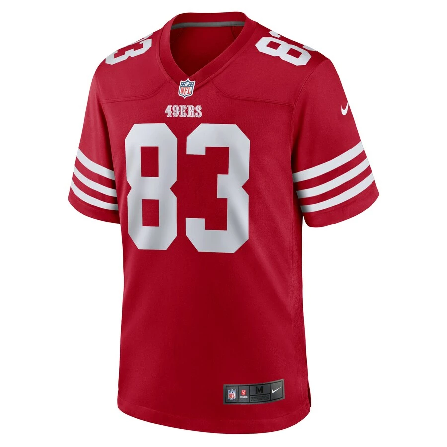 Men's San Francisco 49ers Dazz Newsome Nike Scarlet Home Game Player Jersey 3 Men's San Francisco 49ers Dazz Newsome Nike Scarlet Home Game Player Jersey - Image 3