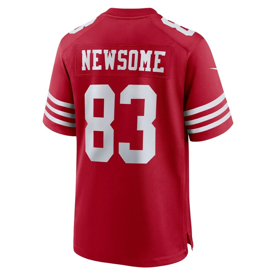 Men's San Francisco 49ers Dazz Newsome Nike Scarlet Home Game Player Jersey 4 Men's San Francisco 49ers Dazz Newsome Nike Scarlet Home Game Player Jersey - Image 4