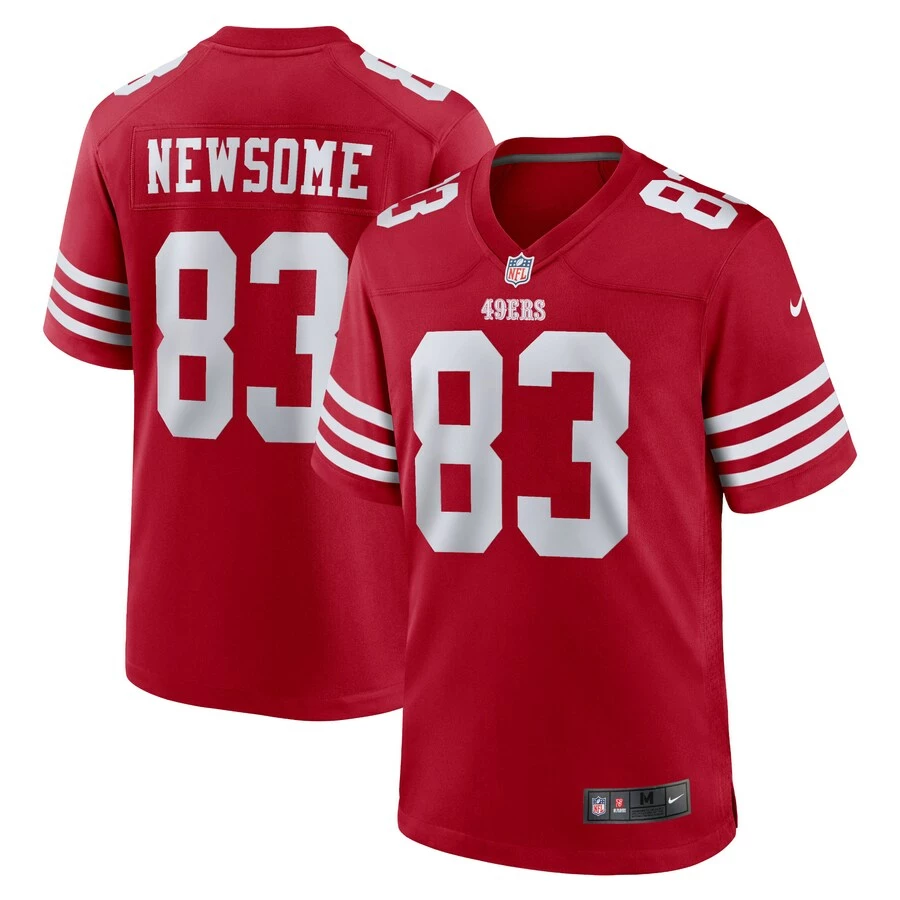Men's San Francisco 49ers Dazz Newsome Nike Scarlet Home Game Player Jersey 1 Men's San Francisco 49ers Dazz Newsome Nike Scarlet Home Game Player Jersey