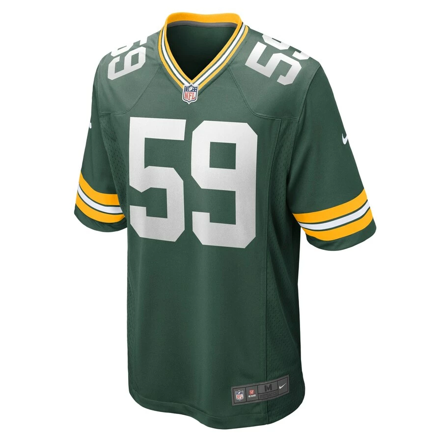 Men's Green Bay Packers De'Vondre Campbell Nike Green Game Jersey 3 Men's Green Bay Packers De'Vondre Campbell Nike Green Game Jersey - Image 3