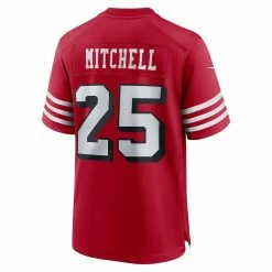 Men's San Francisco 49ers Elijah Mitchell Nike Scarlet Alternate Game Jersey 7 Men's San Francisco 49ers Elijah Mitchell Nike Scarlet Alternate Game Jersey -Nike Sales mens nike elijah mitchell scarlet san francisco 49ers alternate game jersey pi4768000 altimages ff 4768470 99e426686c3088fab706alt3 full