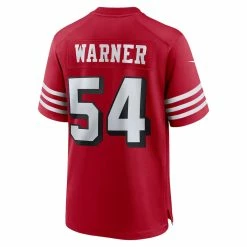 Men's San Francisco 49ers Fred Warner Nike Scarlet Alternate Game Jersey -Nike Sales mens nike fred warner scarlet san francisco 49ers alternate game jersey pi4768000 altimages ff 4768474 159bffcd8b45b3f5d47balt3 full